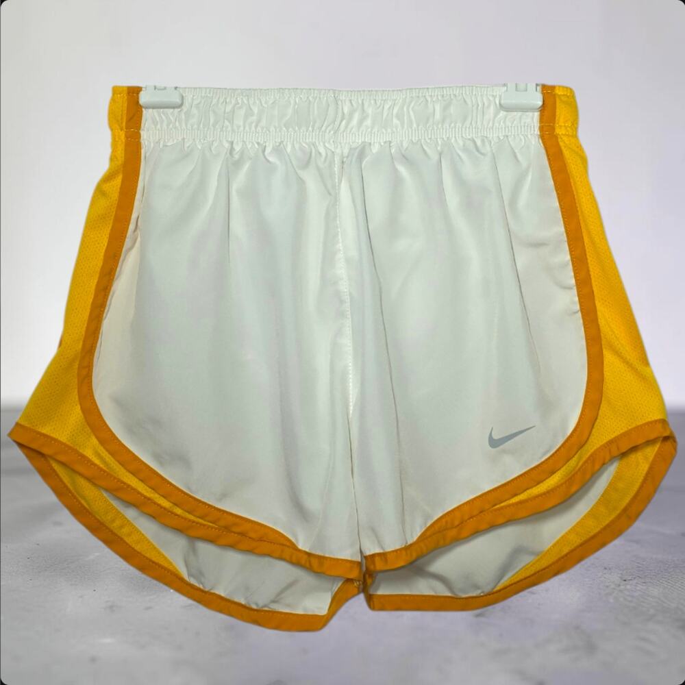 Nike Tempo Dri-FIT Women's Running Shorts White/Gold Size L